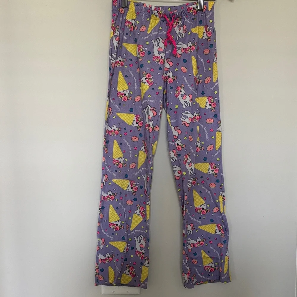 Justice Unicorn Pajama Pants Sz 12 GUC